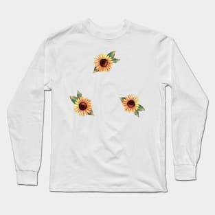 Sunflower pattern Long Sleeve T-Shirt